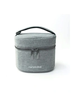 Deluxe Baby Bottle Cooler Bag in Grey