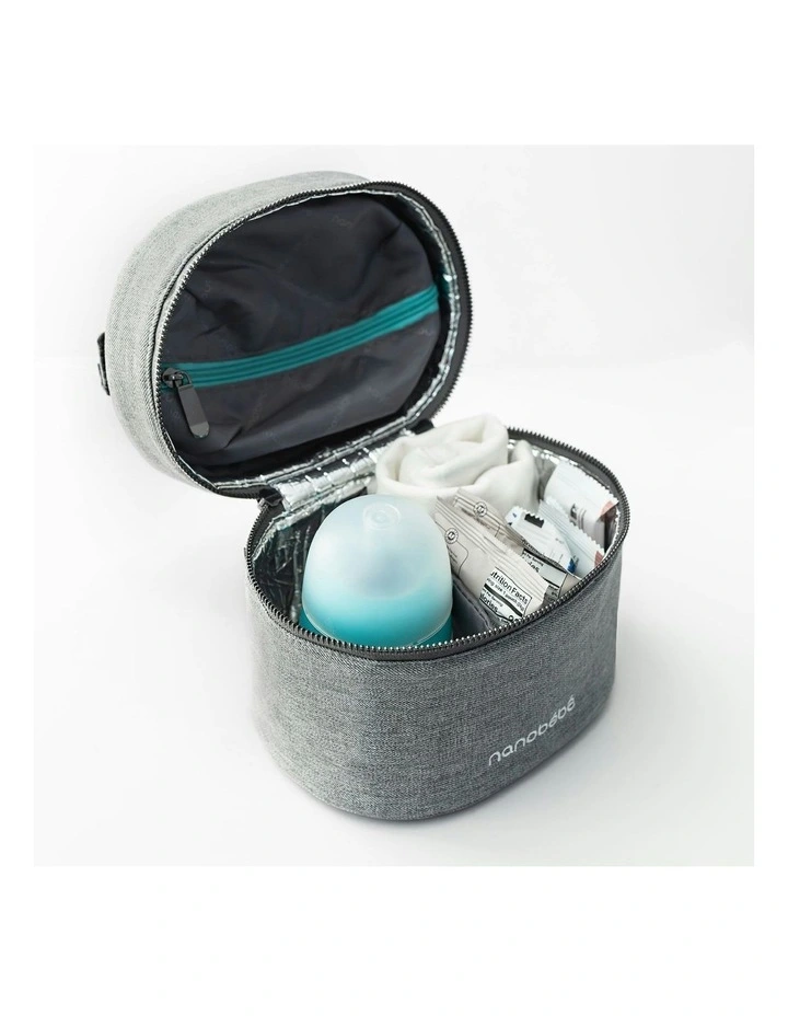 Deluxe Baby Bottle Cooler Bag in Grey image 3