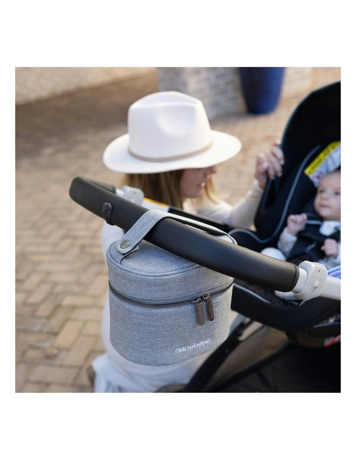 Deluxe Baby Bottle Cooler Bag in Grey image 5