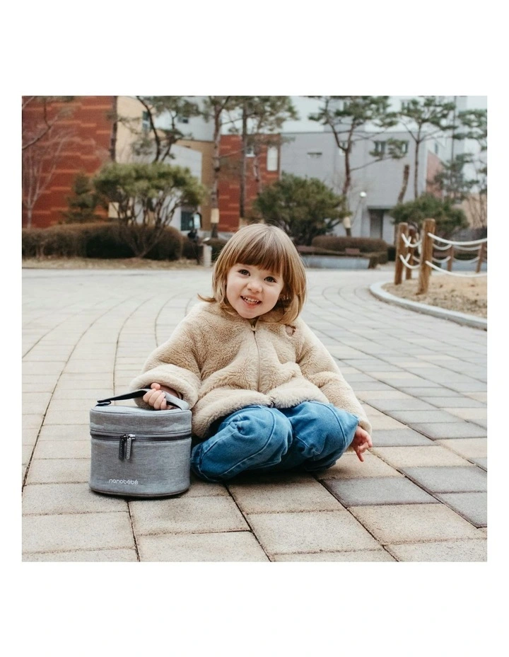 Deluxe Baby Bottle Cooler Bag in Grey image 7