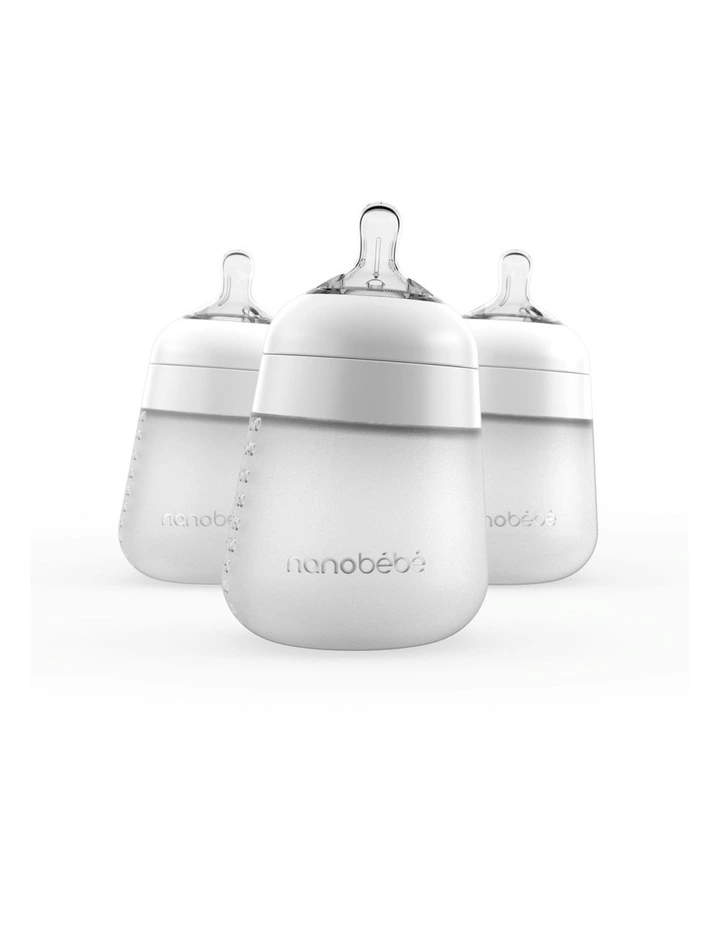 Silicone Bottle And Handle Bundle in White image 2