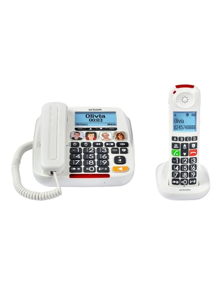 Big Button Amplified Phone With Cordless Handset image 1