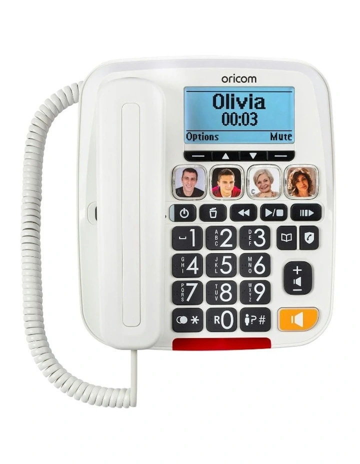 Big Button Amplified Phone With Cordless Handset image 6
