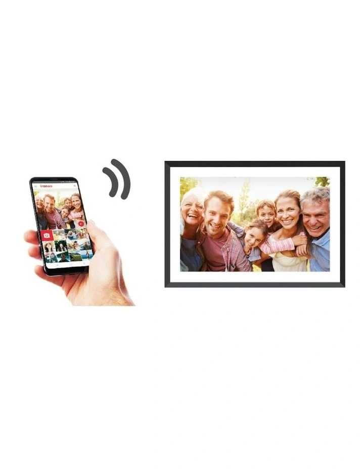 10.1 Smart Photo Frame With Instant Photo Sharing in Black image 2