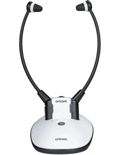 Amplified Wireless Headset With Fast Charging Cradle TV7400