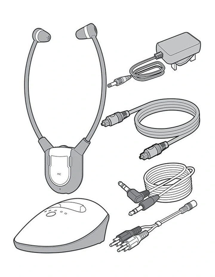Amplified Wireless Headset With Fast Charging Cradle TV7400 image 6