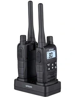 Handheld 2 Watt UHF CB Radio Twin Pack UHF2400-2 in Black