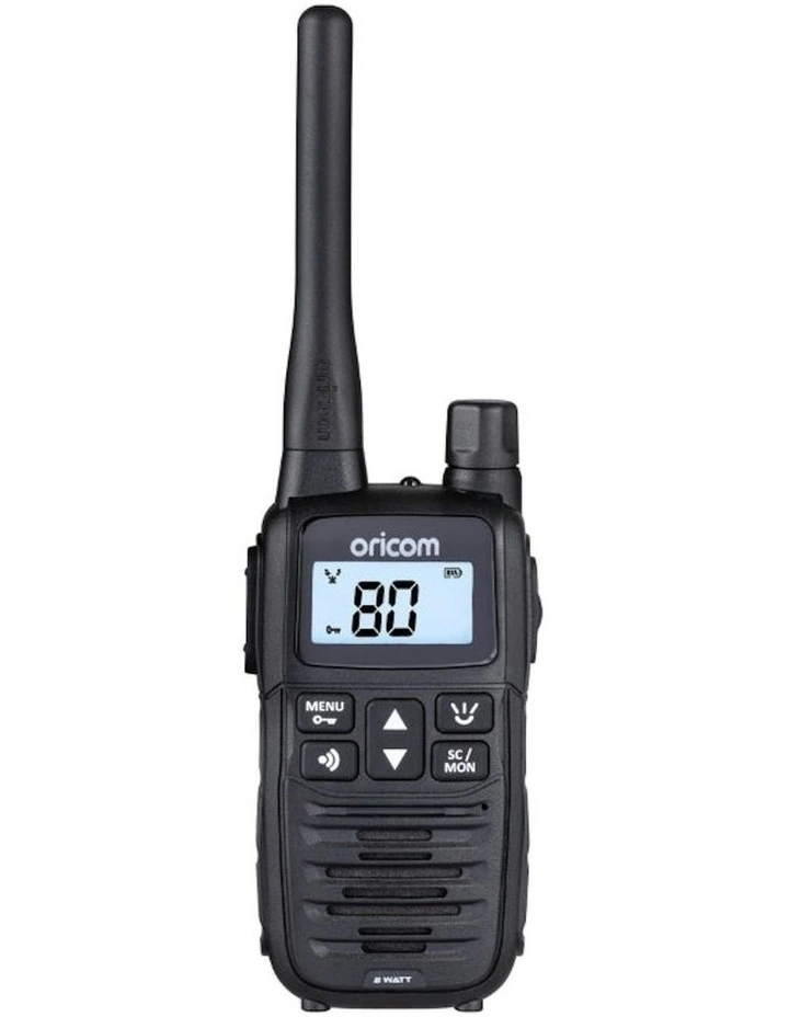 Handheld 2 Watt UHF CB Radio Twin Pack UHF2400-2 in Black image 3