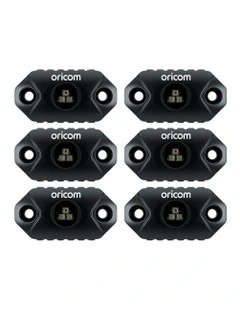 RKLBT6RGB LED Rock Light 6 Pack (RGB) in Black