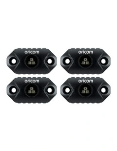 RKLBT4RGB LED Rock Light 4 Pack (RGB) in Black
