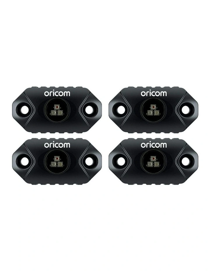RKLBT4RGB LED Rock Light 4 Pack (RGB) in Black image 1