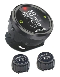 TPMC-2E Tyre Pressure Monitoring System for Motorcycles 2 External Sensors in Black