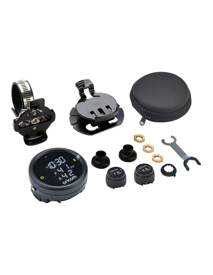 TPMC-2E Tyre Pressure Monitoring System for Motorcycles 2 External Sensors in Black image 2