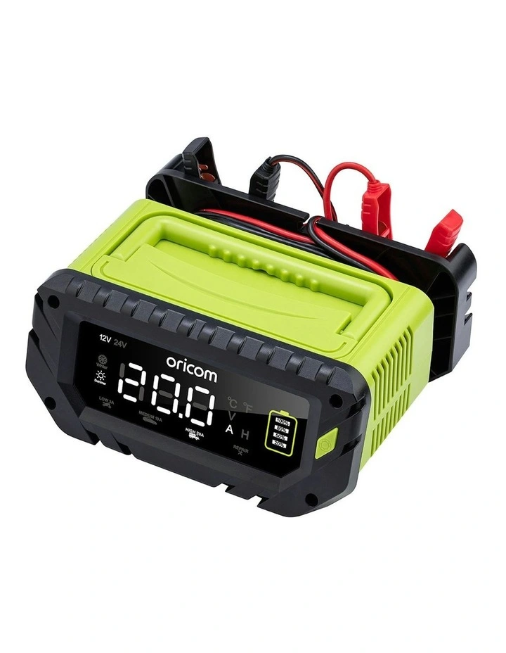 BC210 12/24V 20Amp Battery Charger and Maintainer in Green image 1