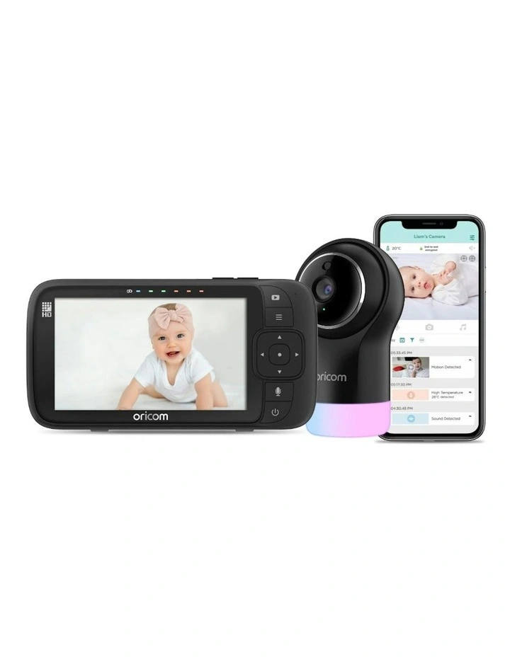 OBH950BK 5 Smart HD Nursery Pal Glow + Monitor in Black image 1
