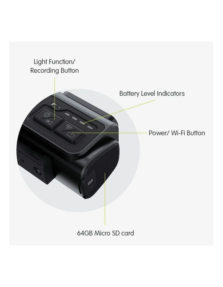 Wireless Bike Camera WBCR in Black image 2