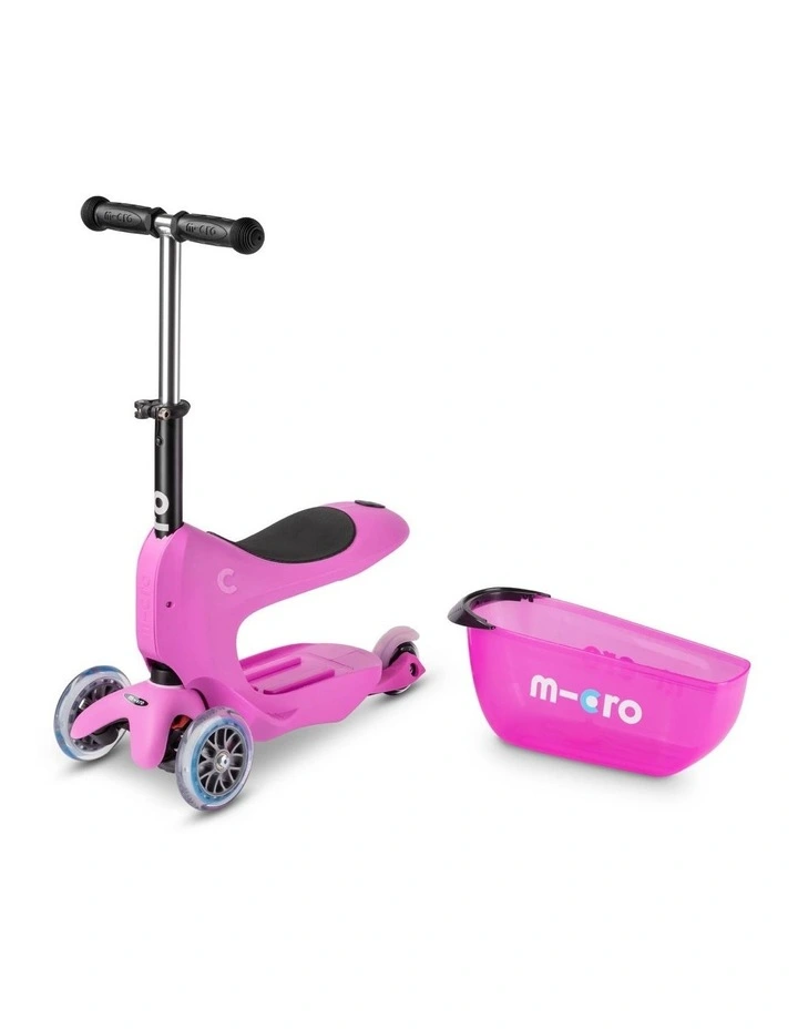 Mini2Go Deluxe Plus Ride On Scooter in Pink image 4