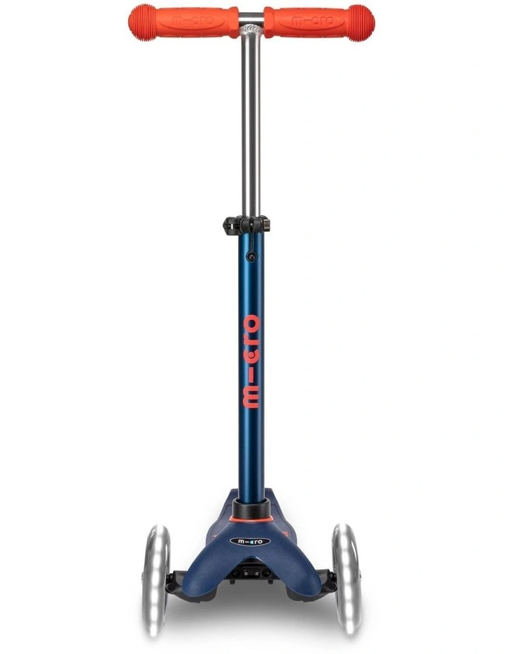 Mini Deluxe LED 3 Wheel Scooter in Navy image 2