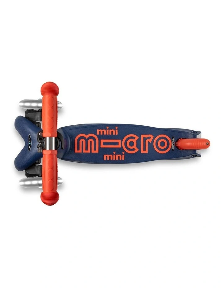 Mini Deluxe LED 3 Wheel Scooter in Navy image 3