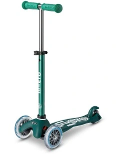 Mini Deluxe Eco 3 Wheel Scooter in Green