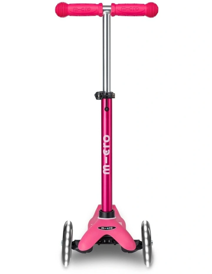 Mini Deluxe LED 3 Wheel Scooter in Purple/Pink image 4
