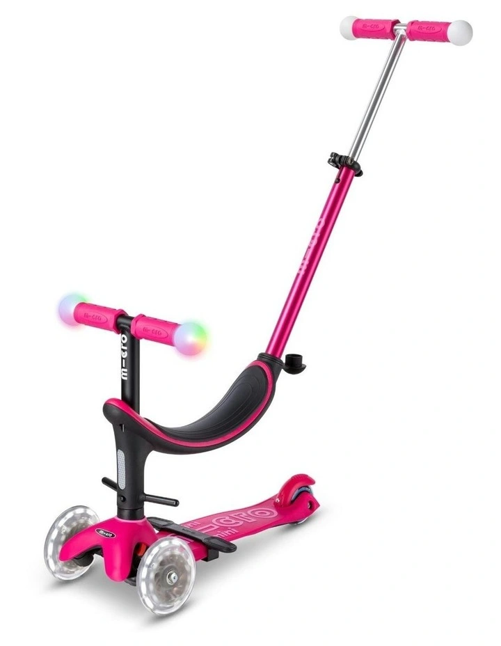 Mini2Grow Deluxe Magic LED Scooter in Pink image 1