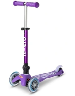 Mini Deluxe Foldable 3 Wheel Scooter in Purple