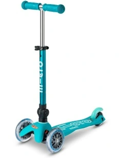 Mini Deluxe Foldable 3 Wheel Scooter in Aqua