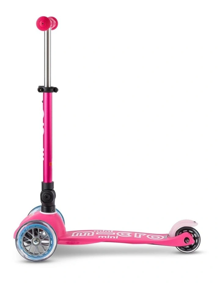 Mini Deluxe Foldable 3 Wheel Scooter in Pink image 2