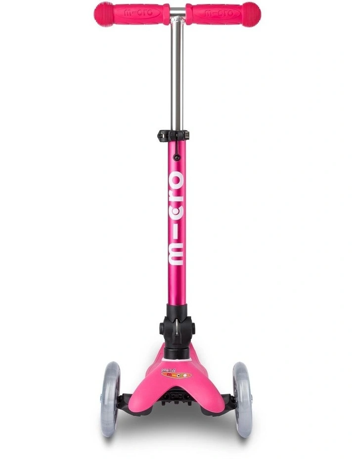 Mini Deluxe Foldable 3 Wheel Scooter in Pink image 3