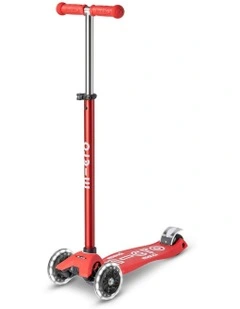 Maxi Deluxe Led Scooter in Red