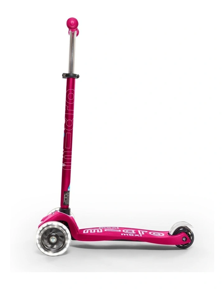 Maxi Deluxe Led Kids Scooter in Pink image 2