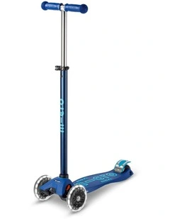 Maxi Deluxe Led Scooter in Navy Blue