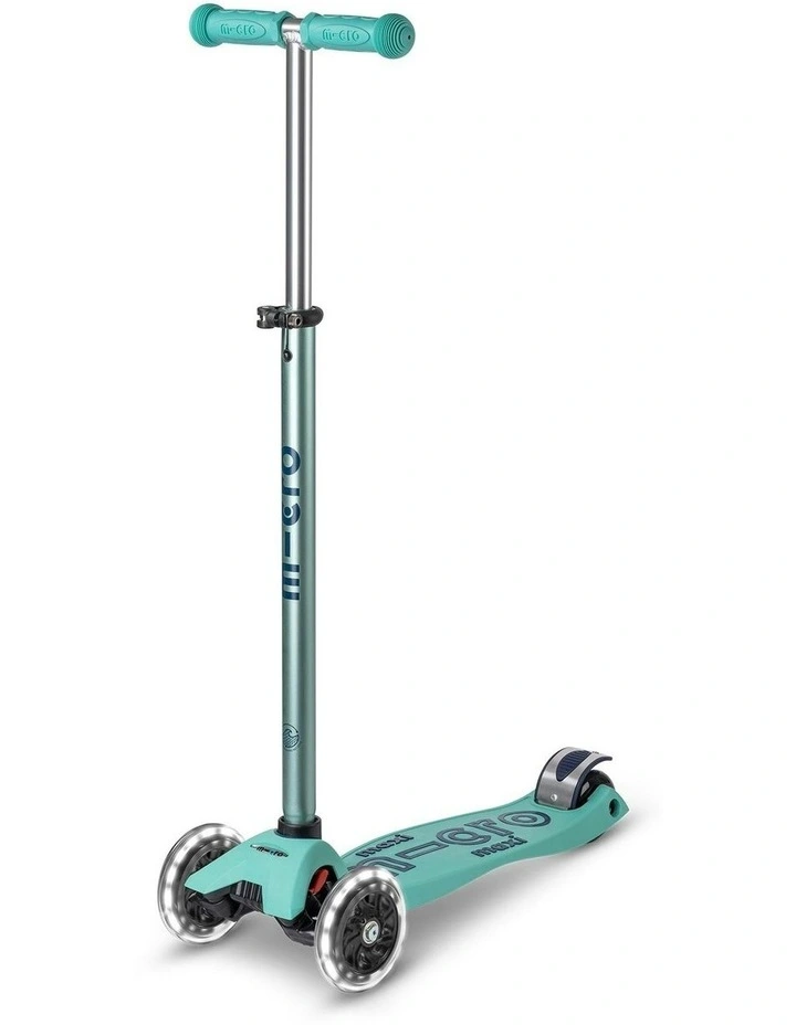Maxi Deluxe Eco Led Kids Scooter in Mint image 1