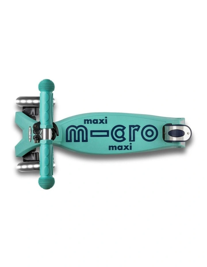 Maxi Deluxe Eco Led Kids Scooter in Mint image 3