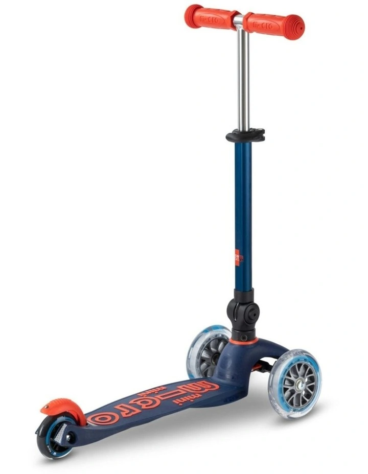 Mini Deluxe Foldable 3 Wheel Scooter in Navy Blue image 3