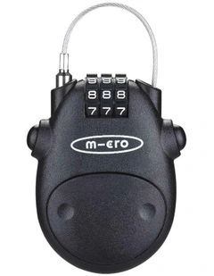 Micro Combination Cable Lock in Black