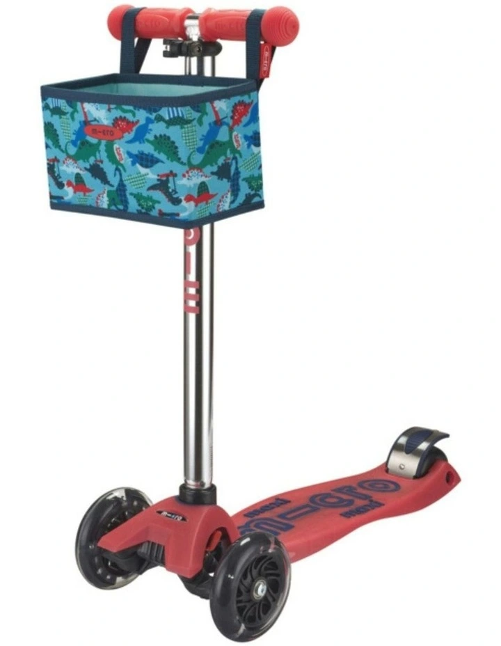 Foldable Pattern Scooter Basket in Scootersaurus image 2