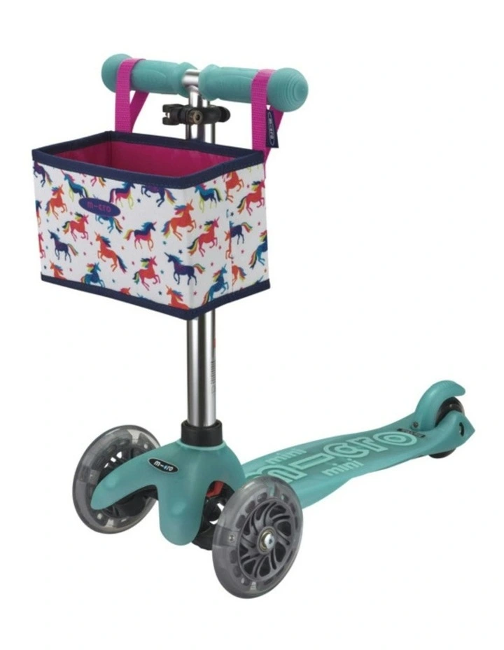 Foldable Pattern Scooter Basket in Multi image 2