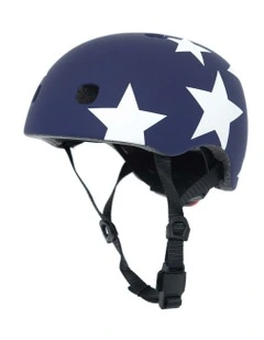 M / Stars Pattern Bike Helmet in Blue