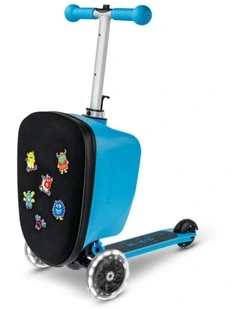Junior Patch And Play Luggage Scooter in Blue
