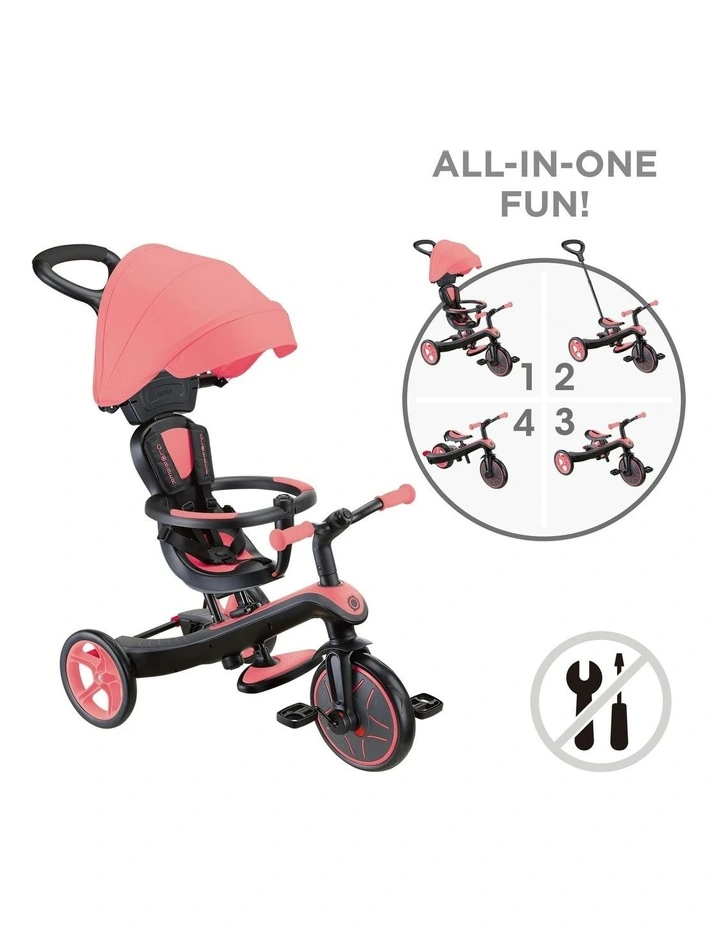 Explorer 4in1 Toddler Trike in Pink image 5