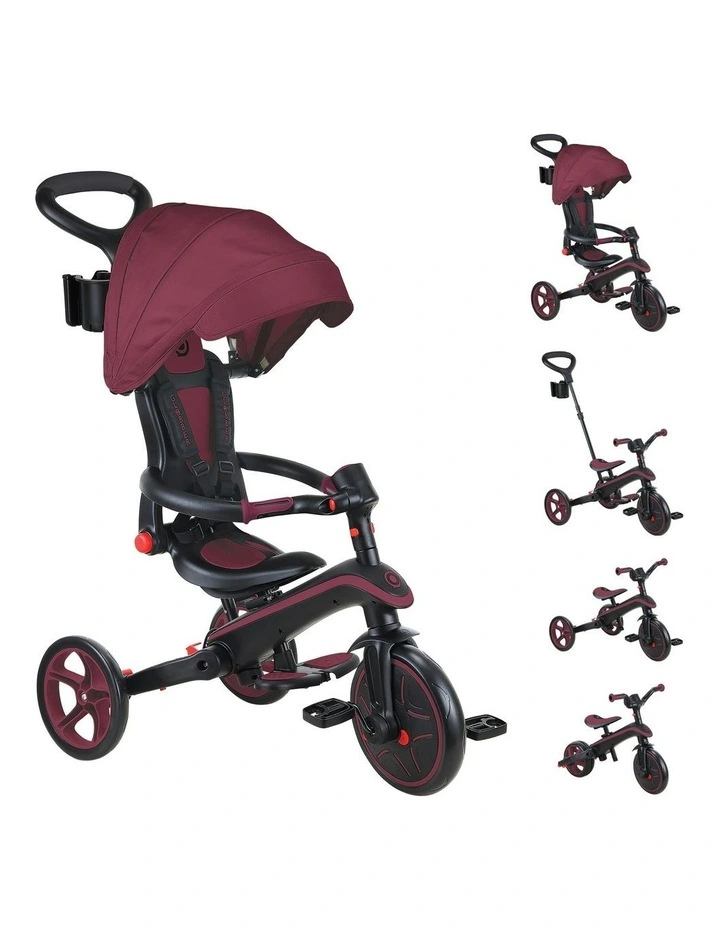 Explorer Foldable Trike 4/1 in Burgundy image 5