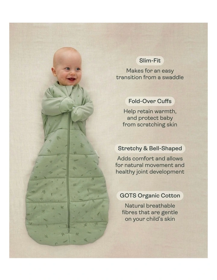 Sleeping Bag 2.5 TOG Sleeved Dragonflies in Baby Blue image 4