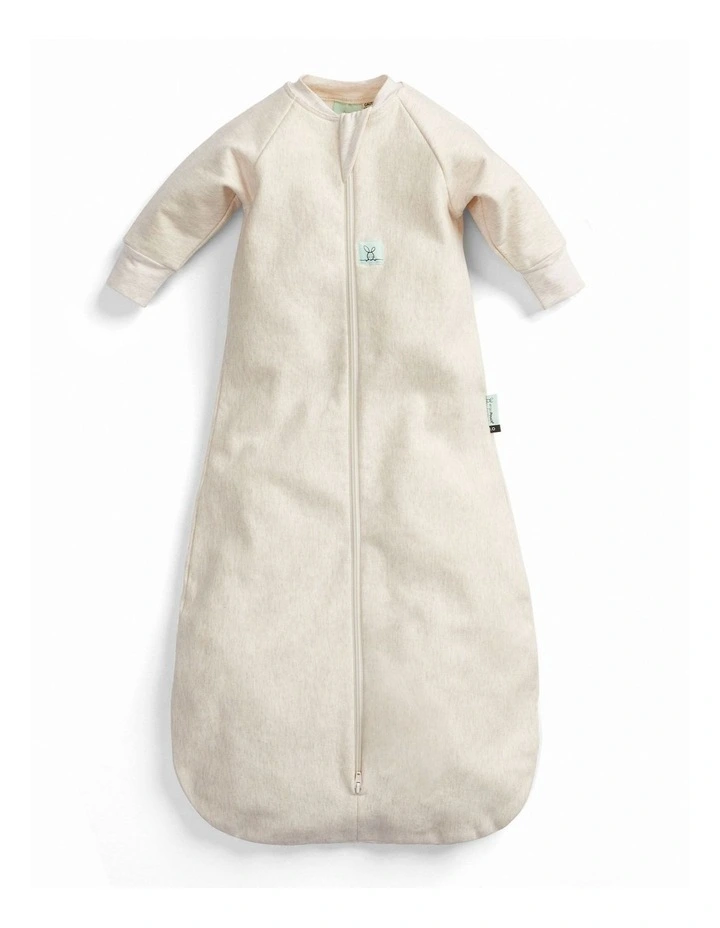 Sleeping Bag 1.0 TOG Sleeved Oatmeal Marle in Beige image 1