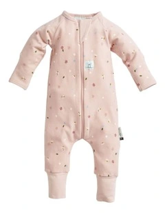 Long Sleeve Layer 1.0 TOG Daisies Bodysuit in Pink