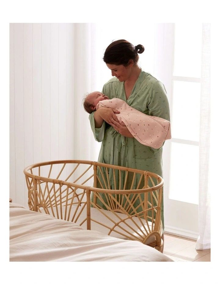 Cocoon Swaddle Bag 1.0 TOG Daisies in Baby Pink image 3