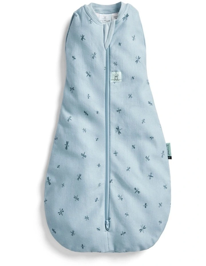 Cocoon Swaddle Bag 1.0 TOG Dragonflies in Baby Blue image 1