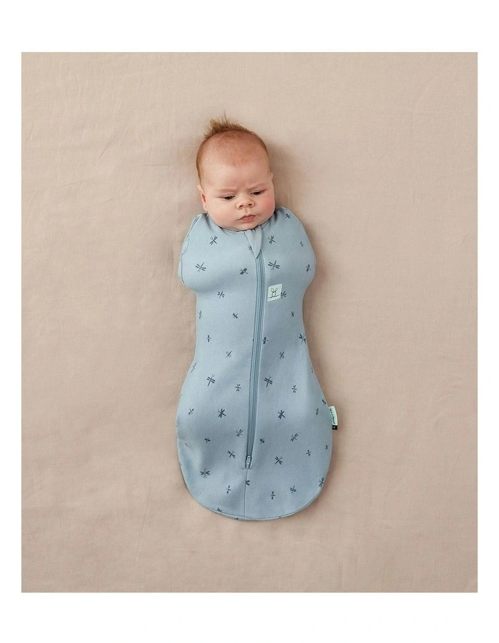 Cocoon Swaddle Bag 1.0 TOG Dragonflies in Baby Blue image 2