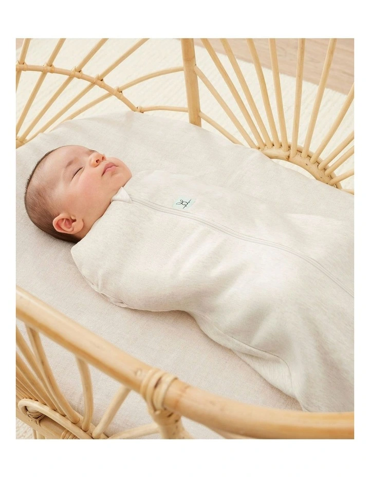 Cocoon Swaddle Bag 1.0 Tog Oatmeal Marle in Beige image 2